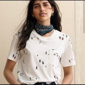 EUC Madewell El Rancho Boxy Crop Tee
